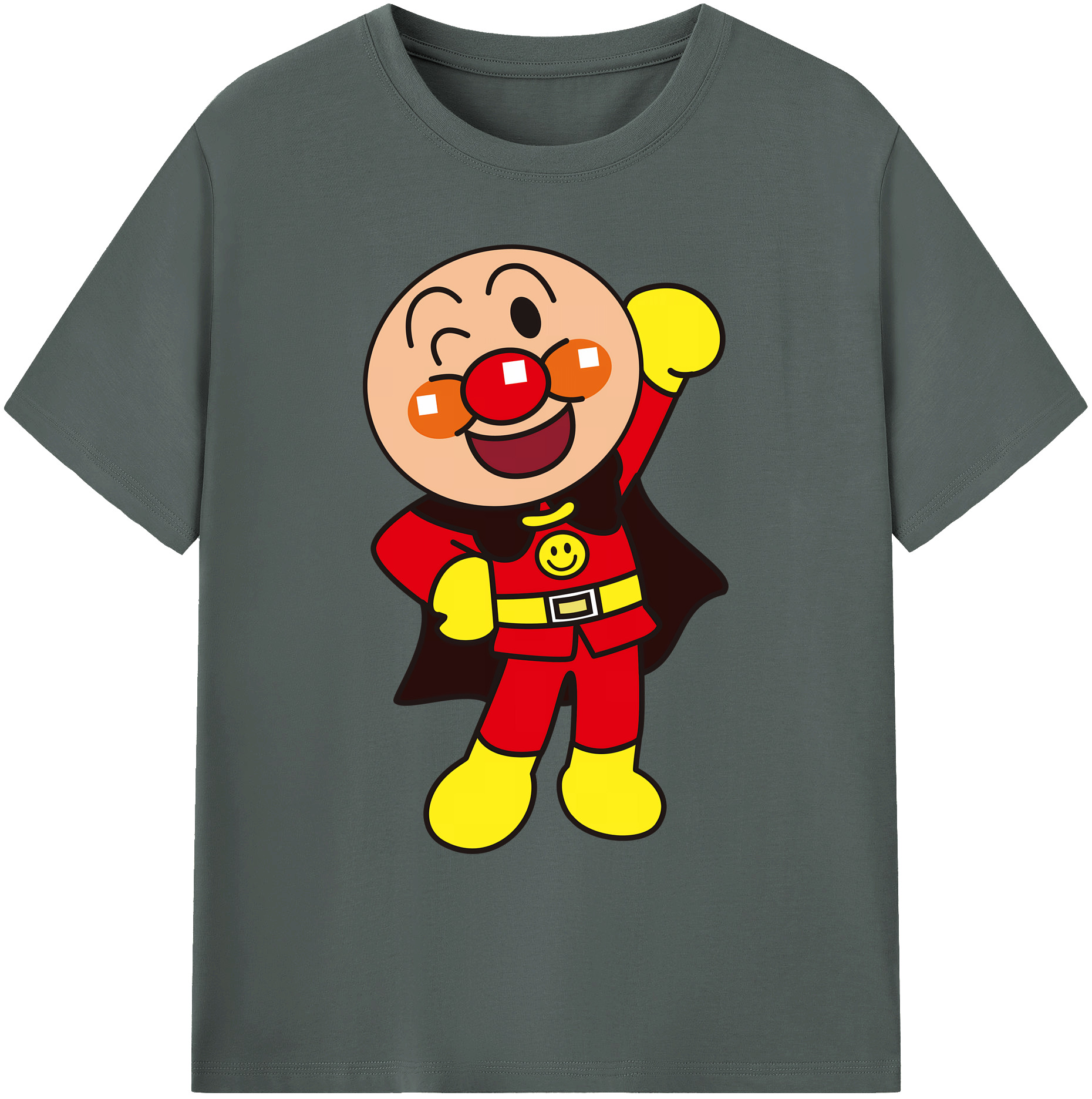 （画像用） アンパンマン Anpanman 綿100％ メンズ半袖Tシャツ｜肌触りやわらか＆通気性